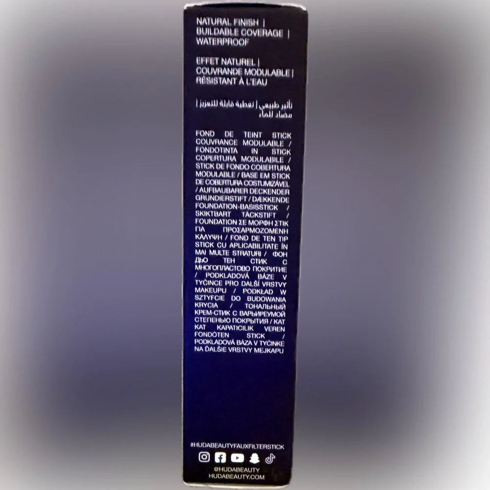 🖤HUDA BEAUTY🖤FauxFilter Skin Finish Buildable Coverage Foundation Stick/NIB